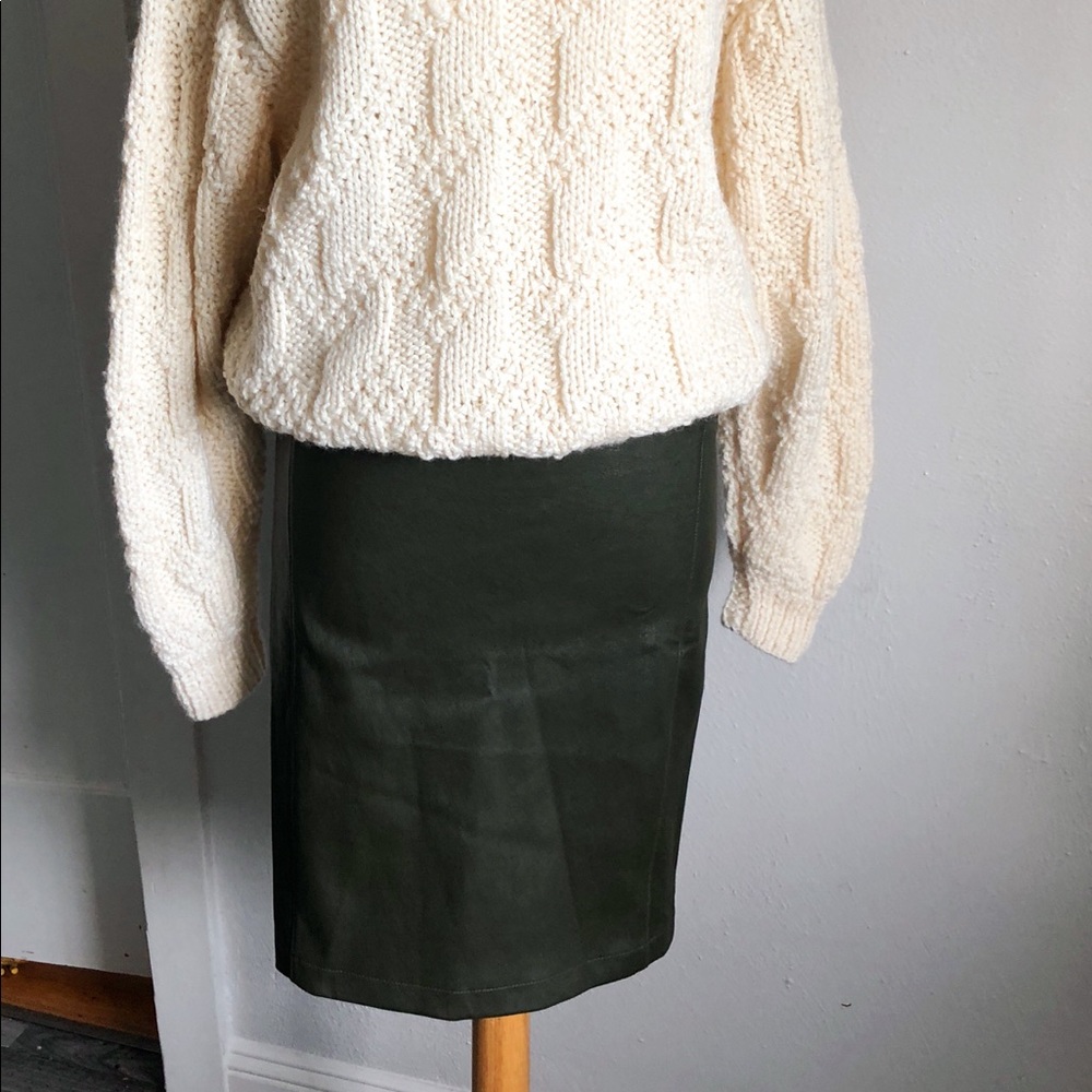 “Getting Back To Square One” Lambskin Pencil Skirt